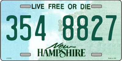 NH license plate 3548827