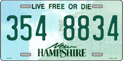 NH license plate 3548834