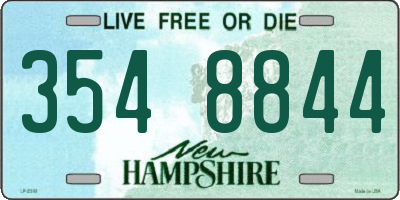 NH license plate 3548844