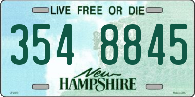 NH license plate 3548845