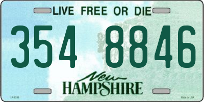 NH license plate 3548846