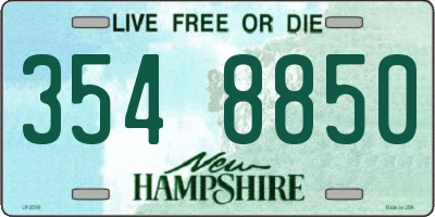 NH license plate 3548850