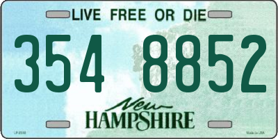 NH license plate 3548852