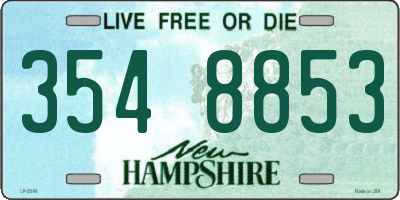NH license plate 3548853