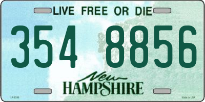 NH license plate 3548856