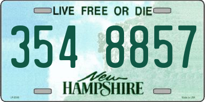NH license plate 3548857