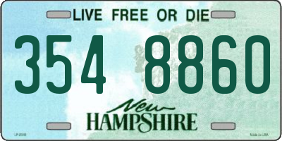 NH license plate 3548860
