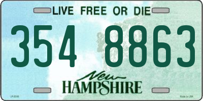 NH license plate 3548863