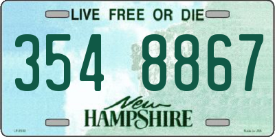 NH license plate 3548867