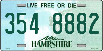NH license plate 3548882