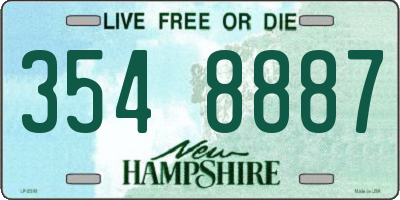NH license plate 3548887