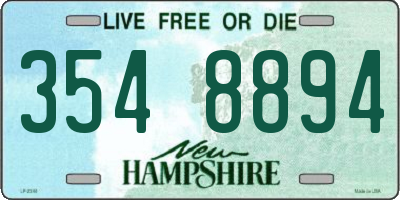 NH license plate 3548894