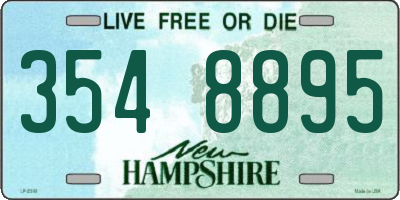NH license plate 3548895