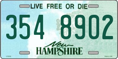 NH license plate 3548902
