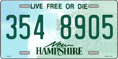 NH license plate 3548905