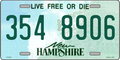 NH license plate 3548906