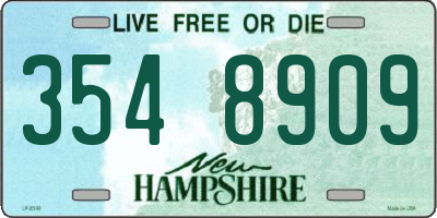 NH license plate 3548909
