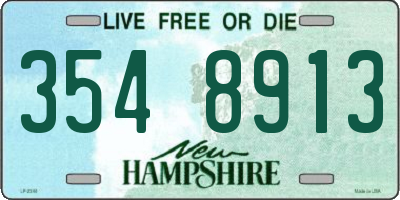 NH license plate 3548913