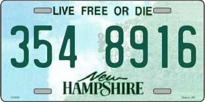 NH license plate 3548916
