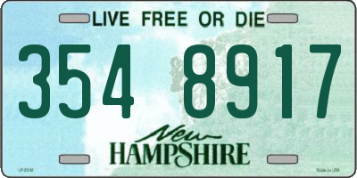 NH license plate 3548917