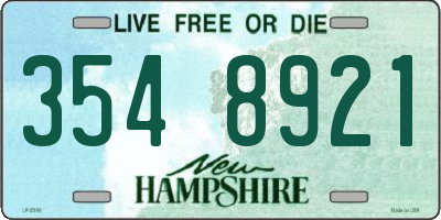 NH license plate 3548921
