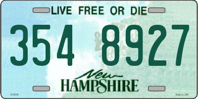 NH license plate 3548927