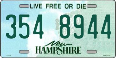NH license plate 3548944