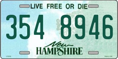 NH license plate 3548946