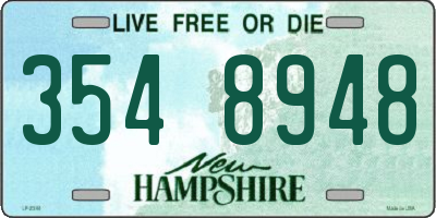 NH license plate 3548948