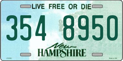 NH license plate 3548950