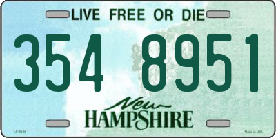 NH license plate 3548951