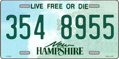 NH license plate 3548955