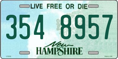 NH license plate 3548957