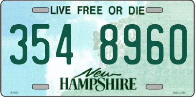 NH license plate 3548960