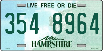 NH license plate 3548964