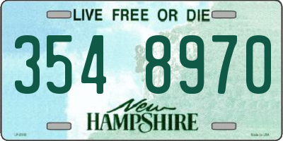 NH license plate 3548970