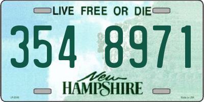 NH license plate 3548971