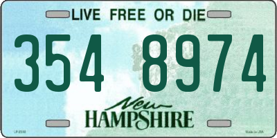 NH license plate 3548974
