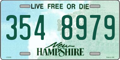 NH license plate 3548979