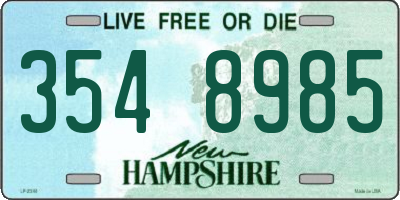 NH license plate 3548985