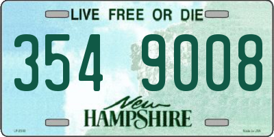 NH license plate 3549008