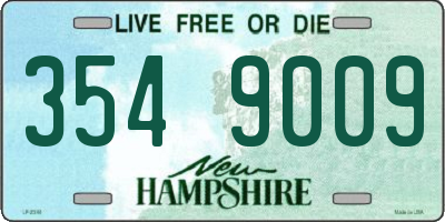 NH license plate 3549009