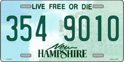 NH license plate 3549010