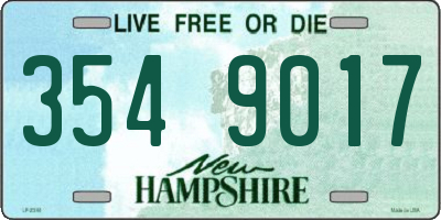 NH license plate 3549017