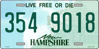 NH license plate 3549018
