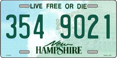NH license plate 3549021