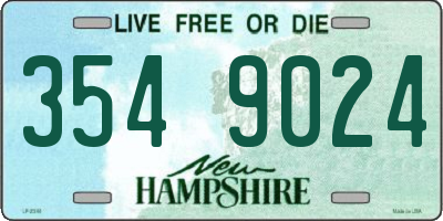 NH license plate 3549024