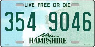 NH license plate 3549046