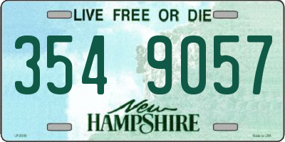 NH license plate 3549057