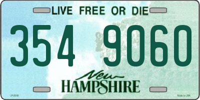NH license plate 3549060